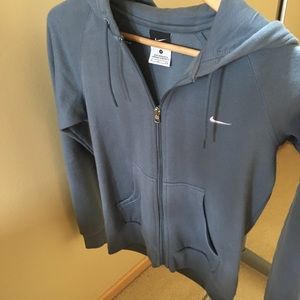 Nike Grey Full Zip Hoodie